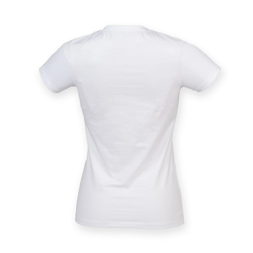 Skinnifit SK122 - Tee-Shirt Stretch Col V pour Femme