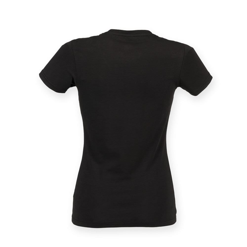 Skinnifit SK122 - Tee-Shirt Stretch Col V pour Femme