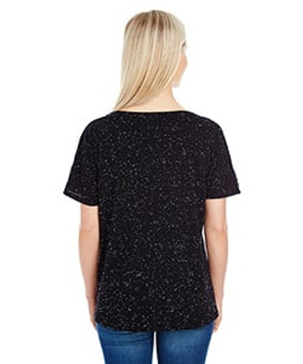 Threadfast 203FV - Ladies Triblend Fleck Short-Sleeve V-Neck T-Shirt