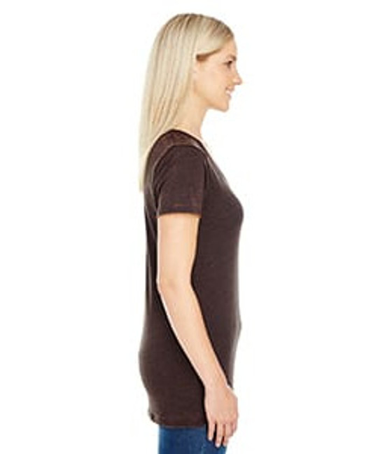 Threadfast 215B - Ladies Cross Dye Short-Sleeve V-Neck T-Shirt