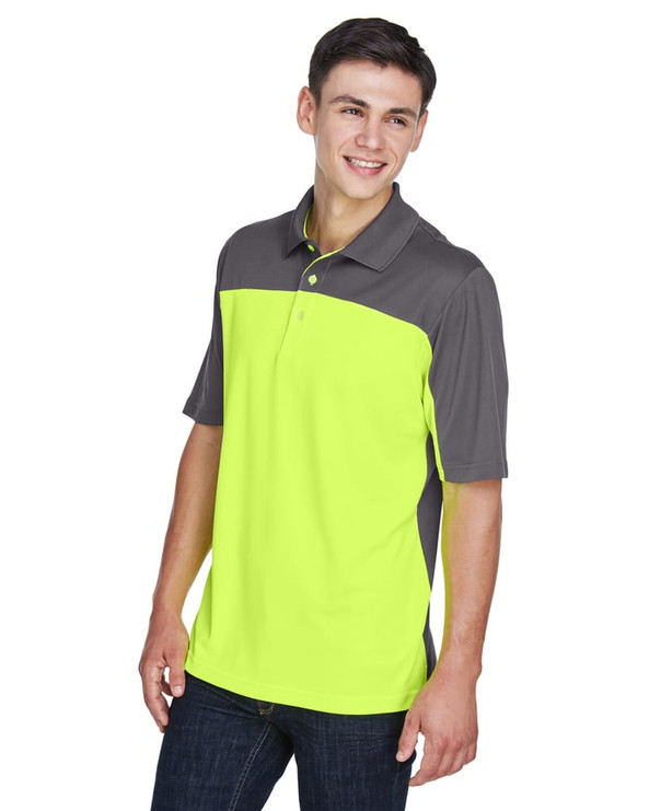 Ash CityCore 365 CE101 - Men's Balance Colorblock Performance Piqué Polo