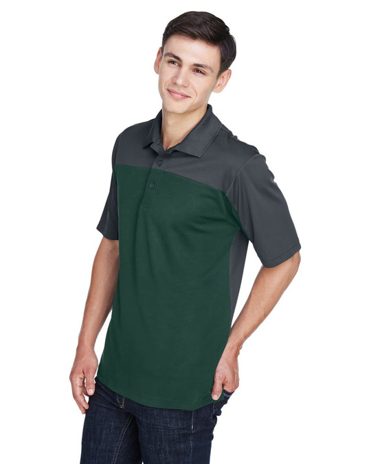 Core 365 CE101 - Polo Piqué Performance à Blocs de Couleur pour Hommes