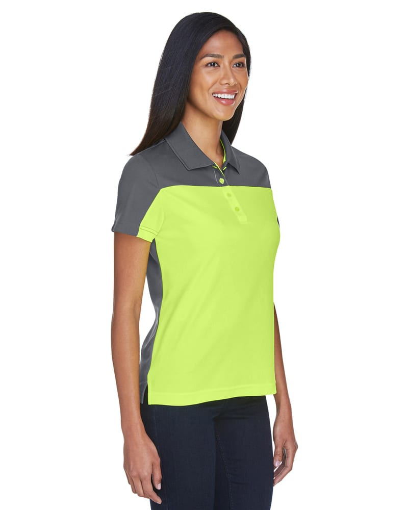 Ash CityCore 365 CE101W - Ladies Balance Colorblock Performance Piqué Polo