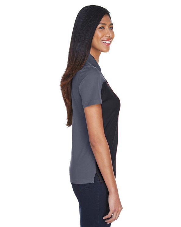Ash CityCore 365 CE101W - Ladies Balance Colorblock Performance Piqué Polo