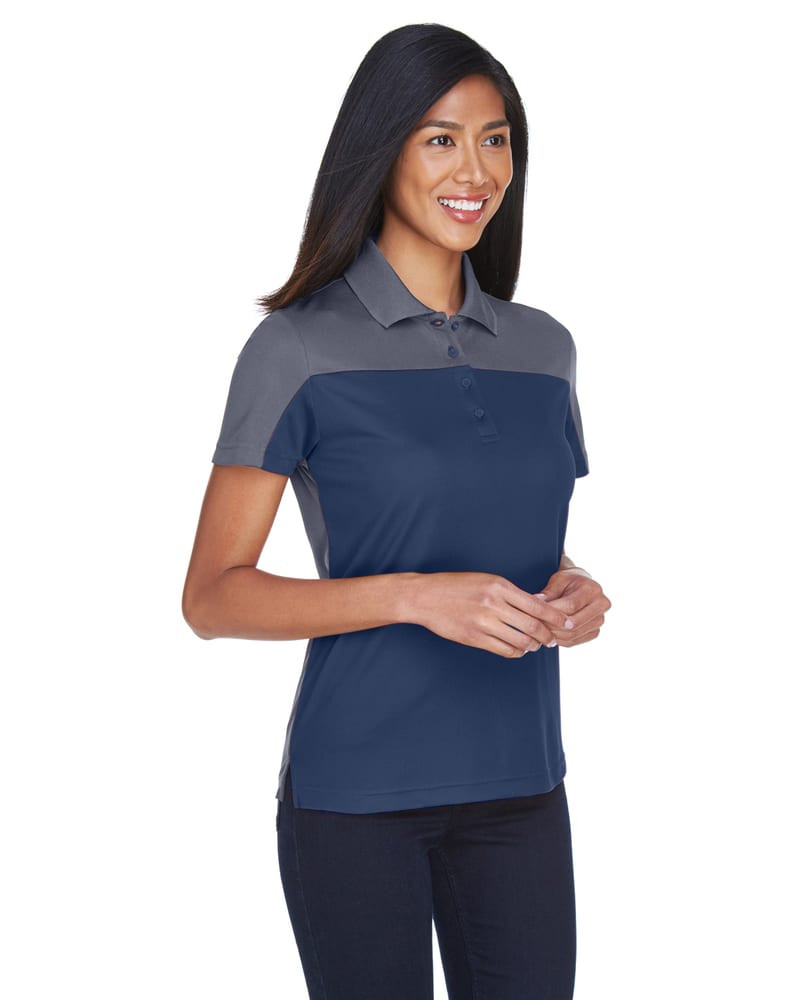 Ash CityCore 365 CE101W - Ladies Balance Colorblock Performance Piqué Polo