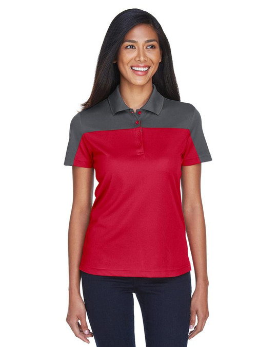 Core 365 CE101W - Polo Piqué Performance à Blocs de Couleur pour Femmes Balance