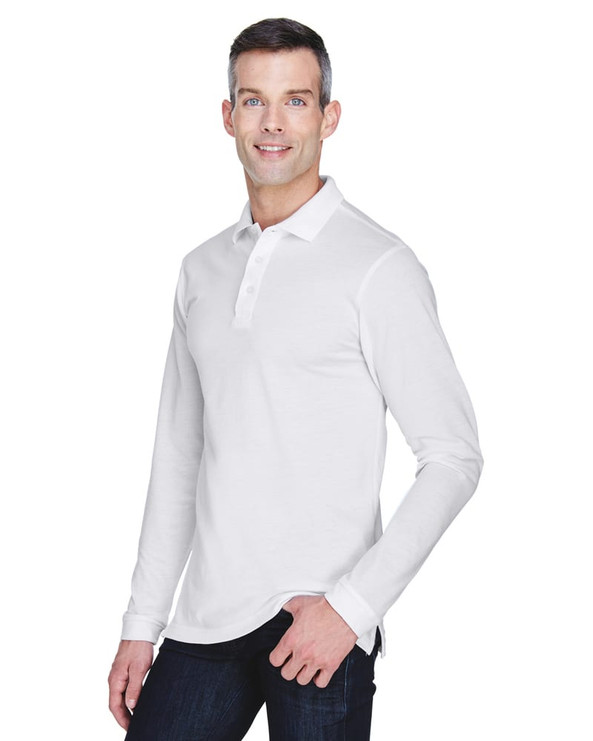 Harriton M265L - 5.6 oz. Easy Blend Long-Sleeve Polo
