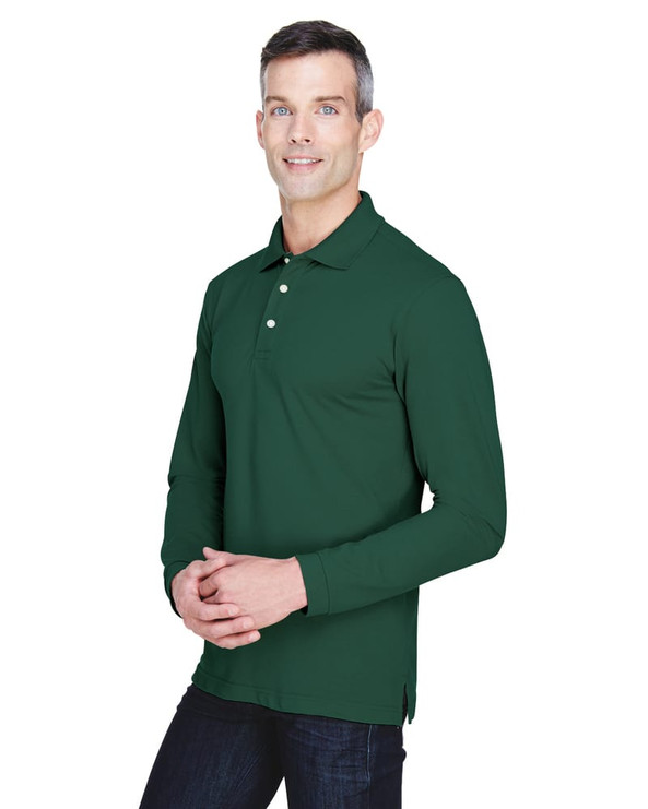 Harriton M265L - 5.6 oz. Easy Blend Long-Sleeve Polo
