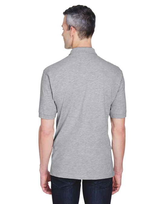 Harriton M265P - Polo Easy Blend avec poche de 5,6 oz.