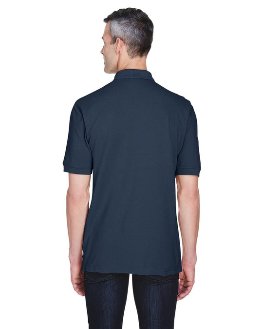 Harriton M265P - Polo Easy Blend avec poche de 5,6 oz.