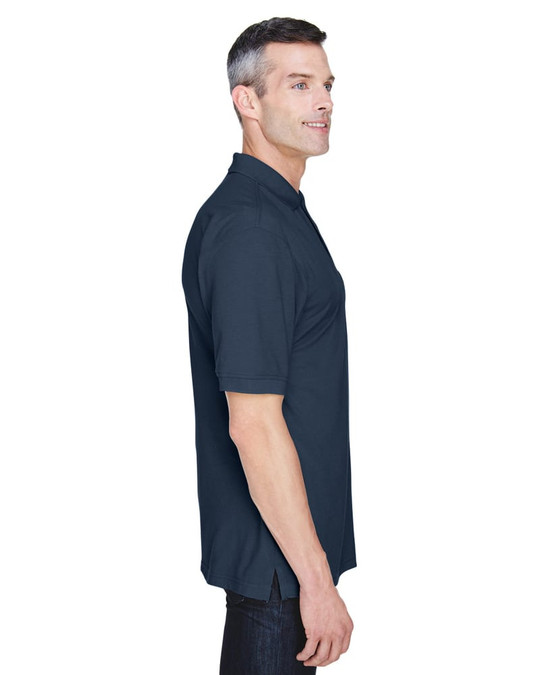 Harriton M265P - Polo Easy Blend avec poche de 5,6 oz.