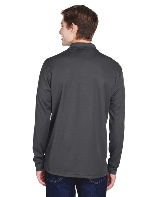 Core 365 88192P - Polo à manches longues en piqué Performance Pinnacle pour adulte avec poche