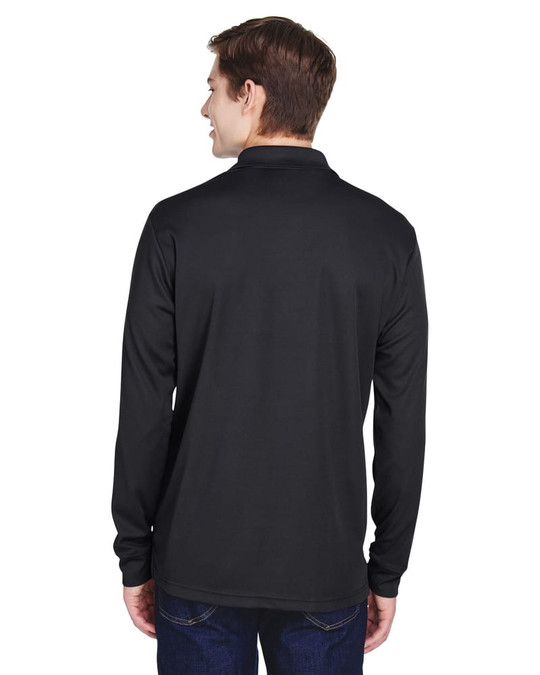 Core 365 88192P - Polo à manches longues en piqué Performance Pinnacle pour adulte avec poche
