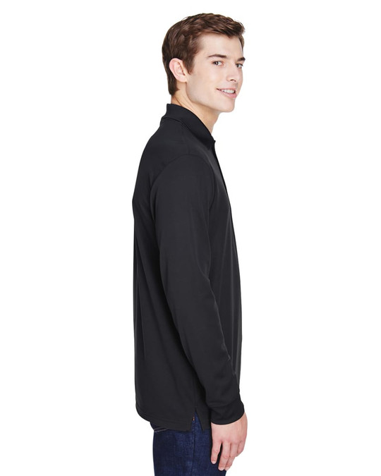 Core 365 88192P - Polo à manches longues en piqué Performance Pinnacle pour adulte avec poche
