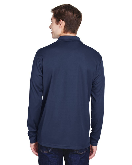 Core 365 88192P - Polo à manches longues en piqué Performance Pinnacle pour adulte avec poche