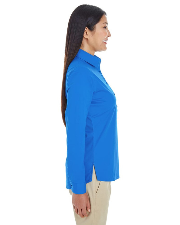 Devon & Jones DP610W - Ladies Perfect Fit Half-Placket Tunic Top