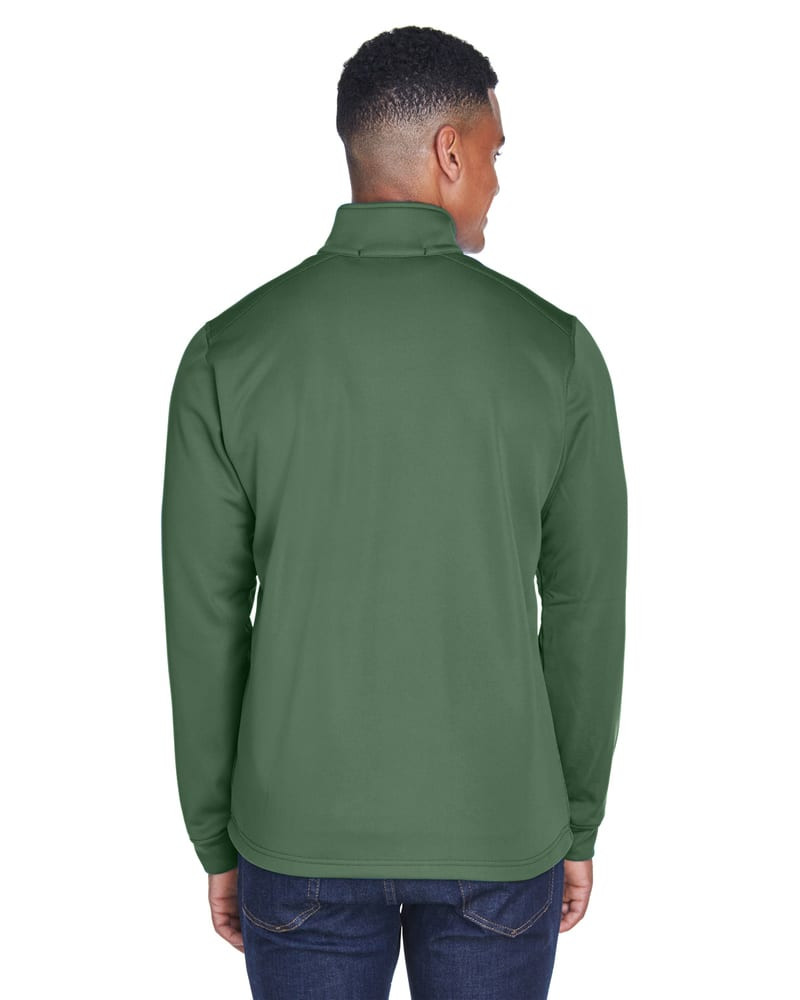 Devon & Jones DG796 - Men's Newbury Colorblock Mélange Fleece Full-Zip