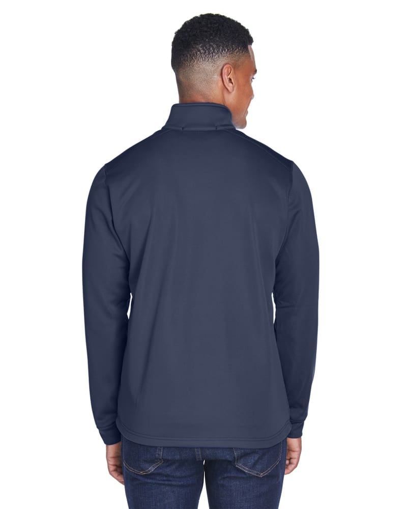 Devon & Jones DG796 - Men's Newbury Colorblock Mélange Fleece Full-Zip