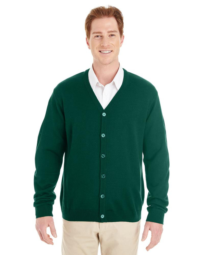 Harriton M425 - Men's Pilbloc V-Neck Button Cardigan Sweater