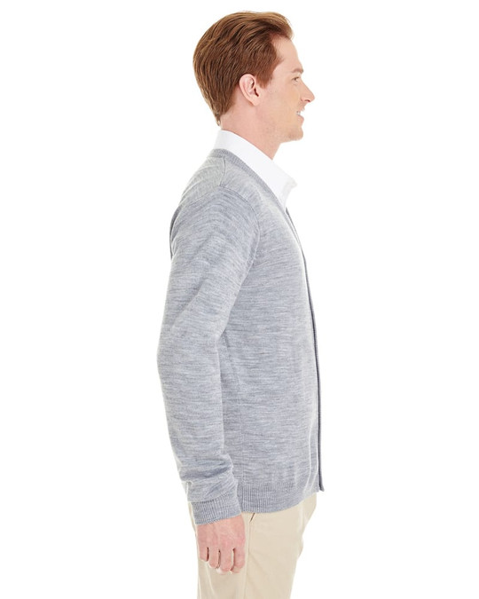 Harriton M425 - Cardigan à boutons en V pour hommes Pilbloc