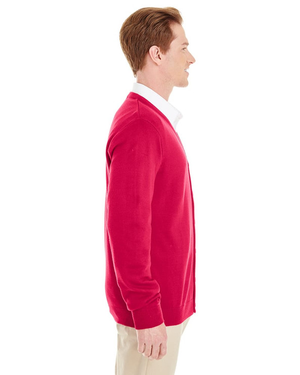 Harriton M425 - Men's Pilbloc V-Neck Button Cardigan Sweater