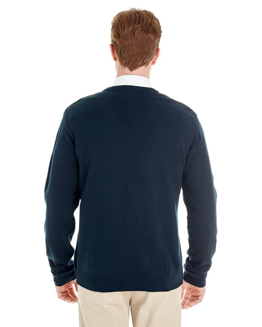 Harriton M425 - Cardigan à boutons en V pour hommes Pilbloc