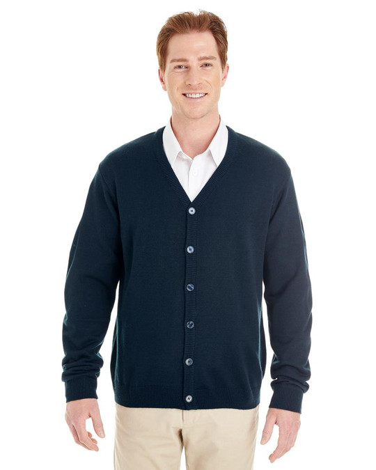 Harriton M425 - Cardigan à boutons en V pour hommes Pilbloc