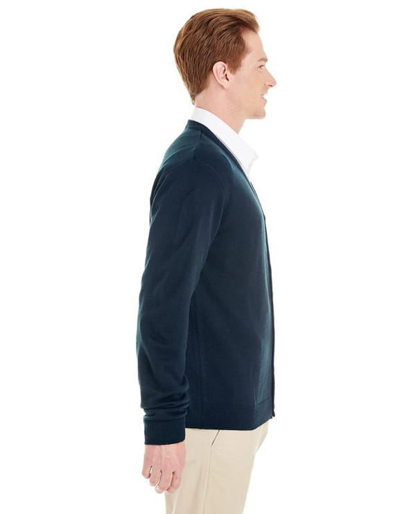 Harriton M425 - Men's Pilbloc V-Neck Button Cardigan Sweater