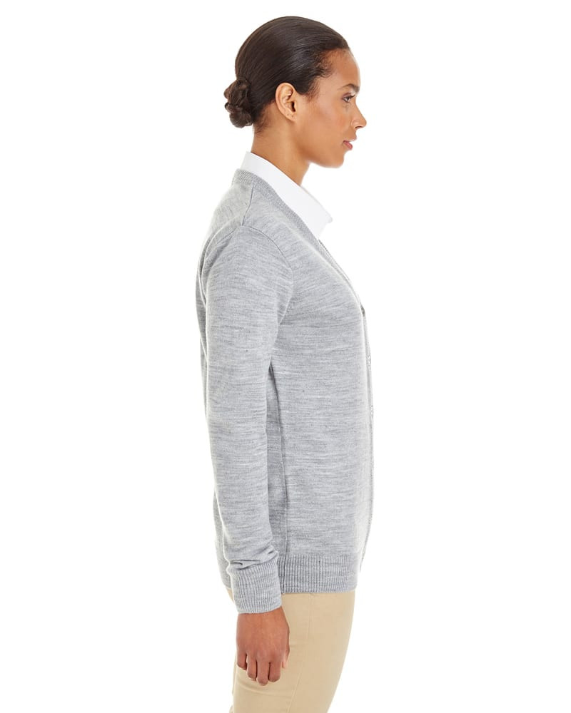 Harriton M425W - Ladies Pilbloc V-Neck Button Cardigan Sweater