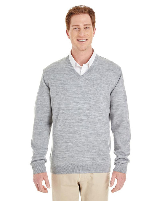 Harriton M420 - Pull à col en V Pilbloc pour hommes