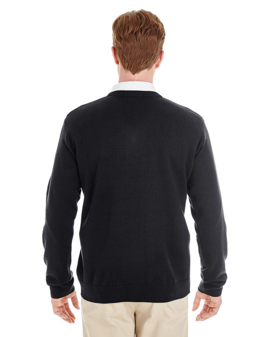 Harriton M420 - Pull à col en V Pilbloc pour hommes