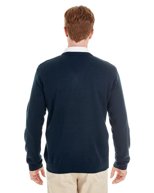 Harriton M420 - Pull à col en V Pilbloc pour hommes