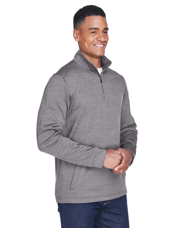 Devon & Jones DG798 - Men's Newbury Mélange Fleece Quarter-Zip