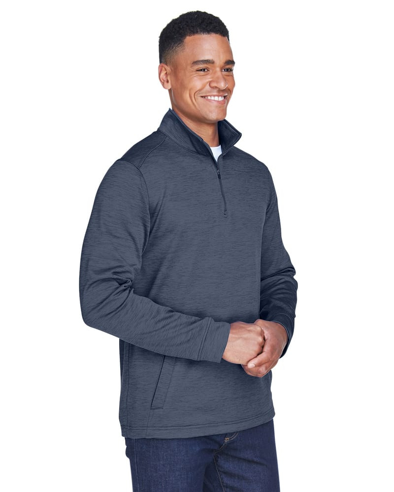 Devon & Jones DG798 - Men's Newbury Mélange Fleece Quarter-Zip