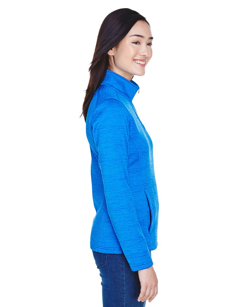 Devon & Jones DG798W - Ladies Newbury Mélange Fleece Quarter-Zip