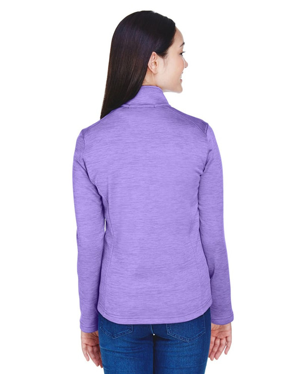 Devon & Jones DG798W - Ladies Newbury Mélange Fleece Quarter-Zip