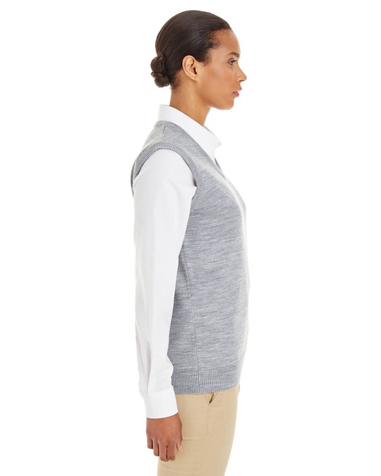 Harriton M415W - Gilet sans manches à col en V Pilbloc pour femmes