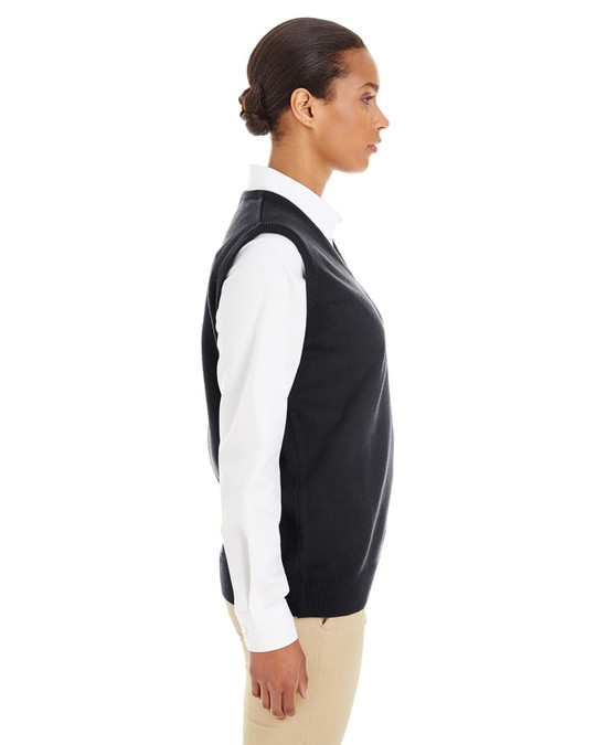 Harriton M415W - Gilet sans manches à col en V Pilbloc pour femmes