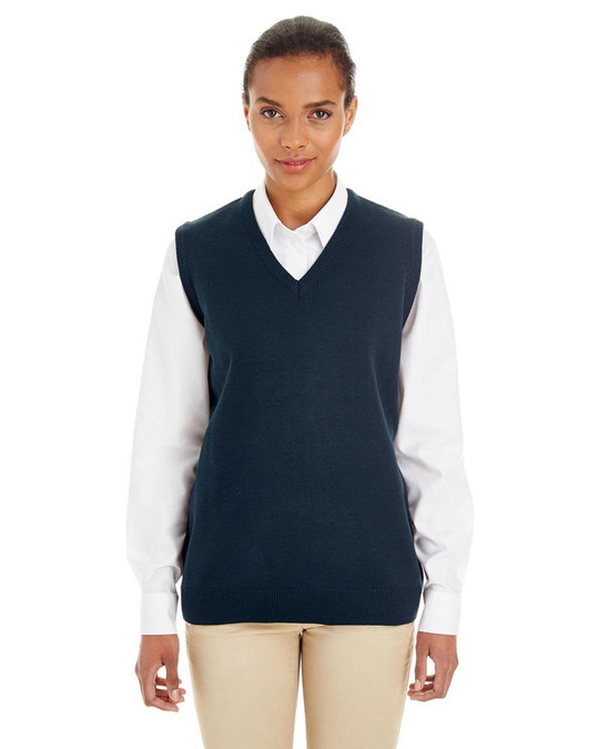 Harriton M415W - Gilet sans manches à col en V Pilbloc pour femmes