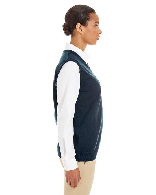 Harriton M415W - Gilet sans manches à col en V Pilbloc pour femmes