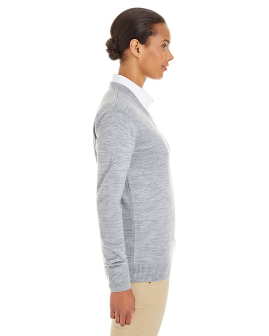 Harriton M420W - Pull à col en V Pilbloc pour femmes