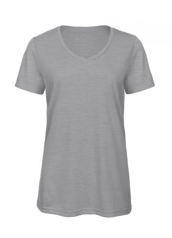 B&C BC058 - Women's tri-blend v-neck t-shirt