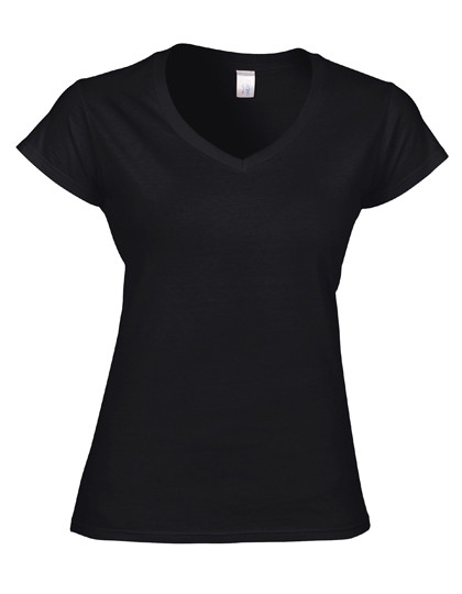Gildan G64V00L - Ladies V-Neck Softstyle Ringspun Cotton T-Shirt
