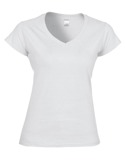Gildan G64V00L - Ladies V-Neck Softstyle Ringspun Cotton T-Shirt