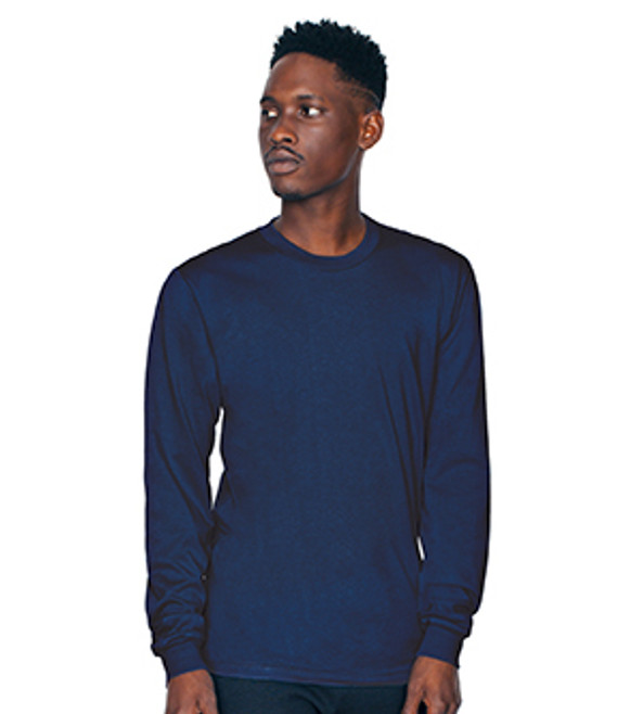American Apparel 2007 - FINE JERSEY CREWNECK LONG SLEEVE T-SHIRT