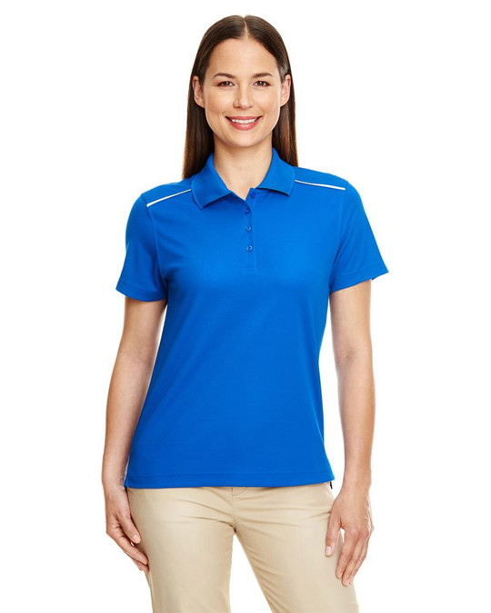Core 365 78181R - Polo Piqué de Performance Éclatant pour Femmes avec Passepoil Réfléchissant