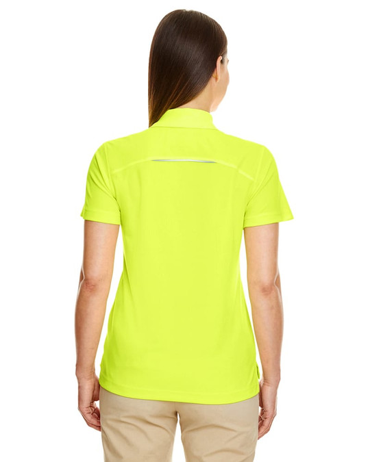 Core 365 78181R - Polo Piqué de Performance Éclatant pour Femmes avec Passepoil Réfléchissant