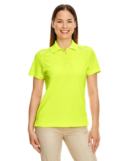 Core 365 78181R - Polo Piqué de Performance Éclatant pour Femmes avec Passepoil Réfléchissant