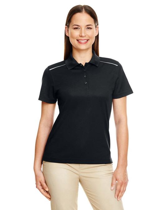 Core 365 78181R - Polo Piqué de Performance Éclatant pour Femmes avec Passepoil Réfléchissant