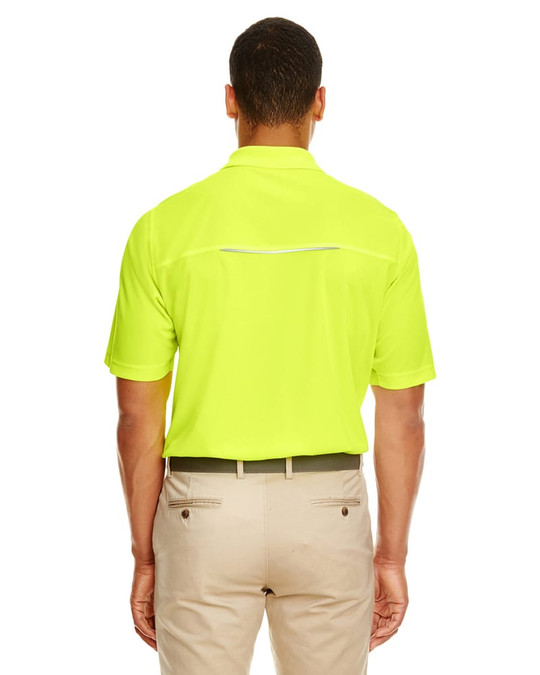 Core 365 88181R - Polo Piqué Performance Radiant pour Hommes avec Passepoil Réfléchissant